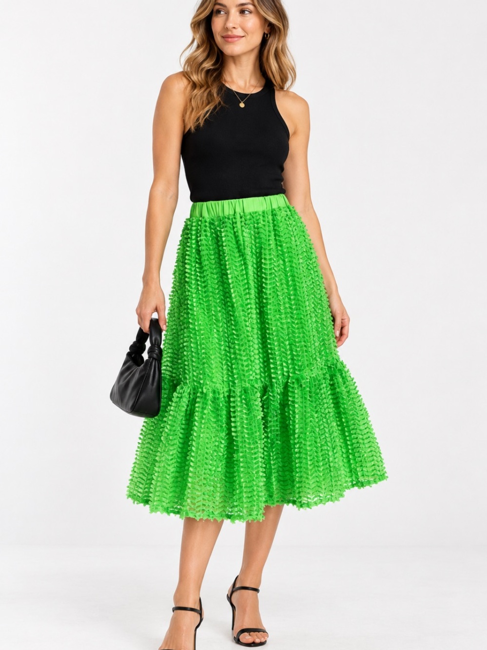 BAUM UND PFERDGARTEN sena skirt in green flash NWOT Sz 32/XS